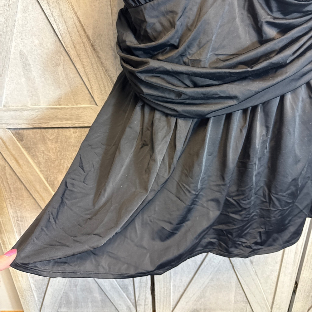 Women's Beach House Swim Dress Black Size 26W - Picture 2 of 6